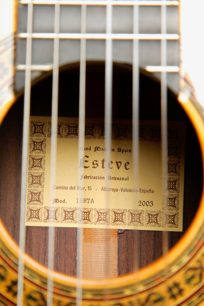 Esteve 1SRTA Cedar/Rosewood Classical Guitar Made In Spain 2003 Pre-Owned