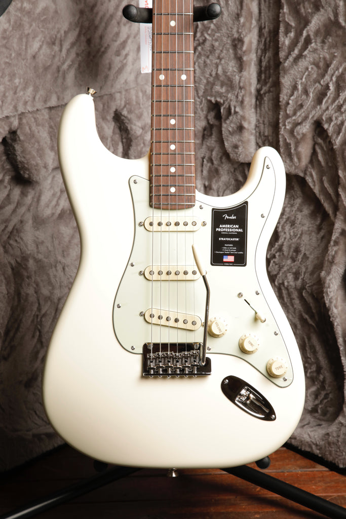 Fender American Professional Stratocaster Olympic White Electric Guitar