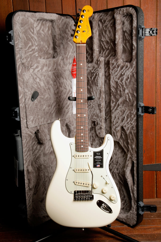 Fender American Professional Stratocaster Olympic White Electric Guitar