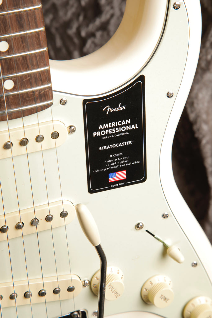 Fender American Professional Stratocaster Olympic White Electric Guitar