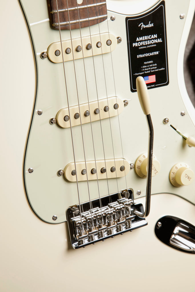 Fender American Professional Stratocaster Olympic White Electric Guitar
