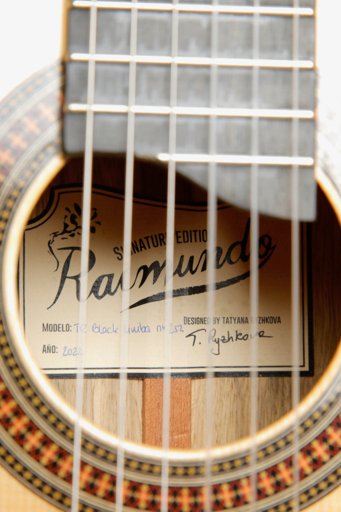 Raimundo Tatyana Ryzhkova Black Limba Classical Guitar 2022 Pre-Owned
