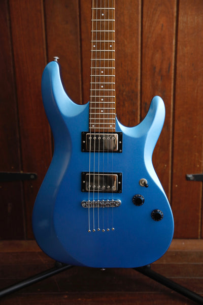 Schecter C-6 Deluxe Satin Metallic Light Blue Electric Guitar Pre-Owned