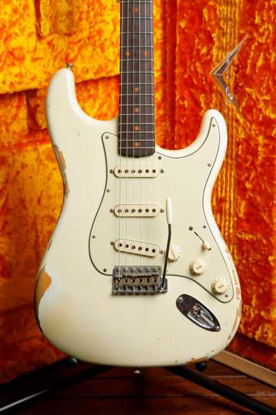Fender Custom Shop 1959 Stratocaster Heavy Relic Aged Olympic White 2019 Pre-Owned