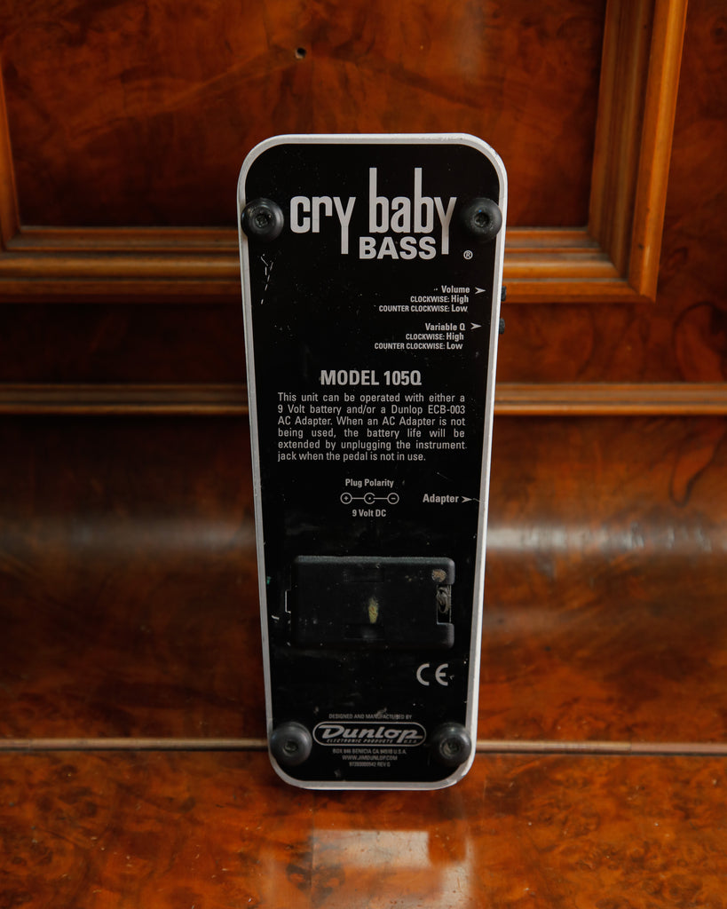 Dunlop 105Q Crybaby Bass Wah Pedal Pre-Owned
