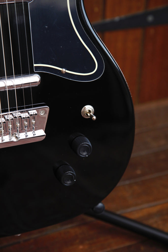 Danelectro '56 Baritone Single Cut Black Electric Guitar