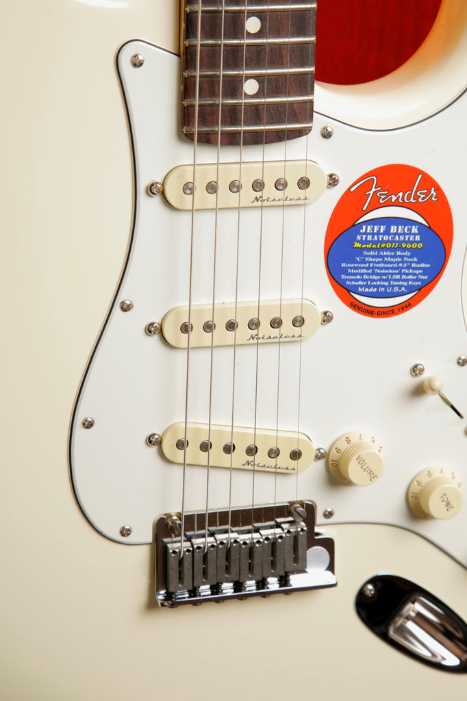 Fender Jeff Beck Stratocaster Olympic White Electric Guitar 2025 Pre-Owned