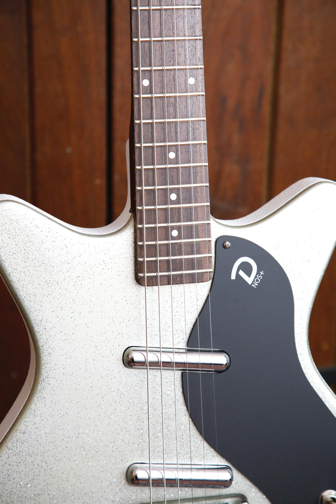 Danelectro '59M NOS+ Silver Metal Flake Double Cut Electric Guitar
