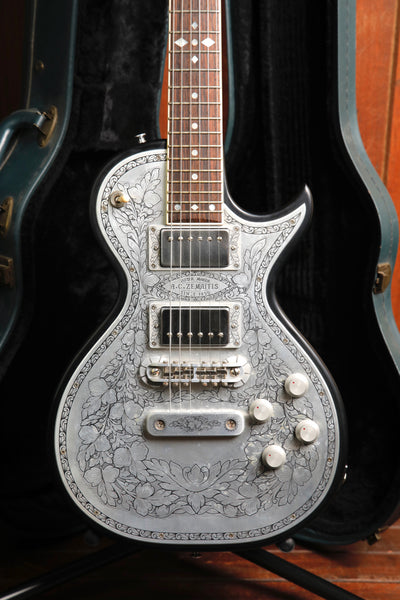 Zemaitis C24MF BK Metal Top Electric Guitar Made In Japan Pre-Owned