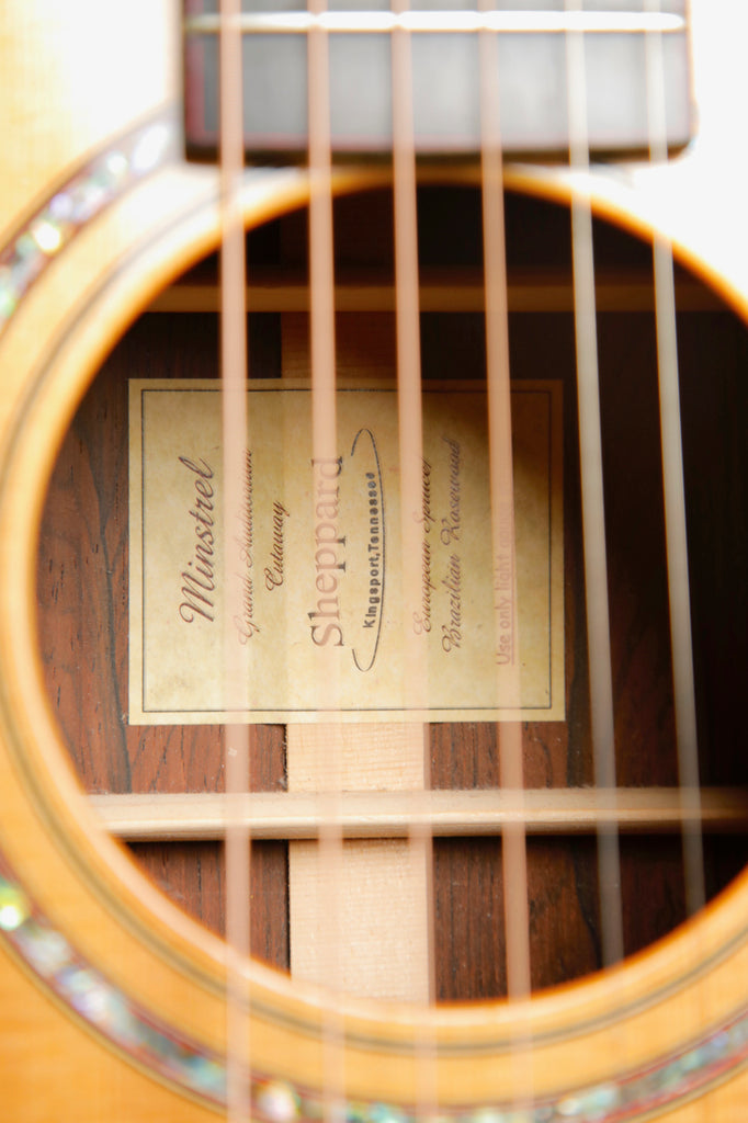 Sheppard Minstrel Grand Auditorium Cutaway Brazilian Rosewood Acoustic Guitar Pre-Owned