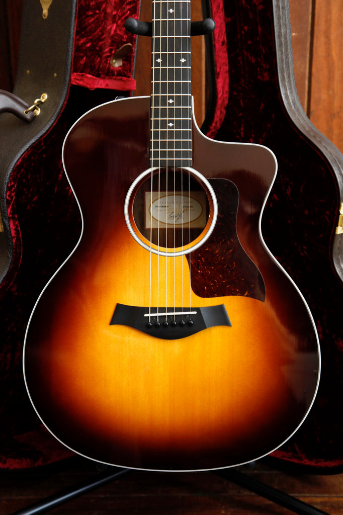 Taylor 214ce DLX Sunburst Acoustic-Electric Guitar 2023 Pre-Owned