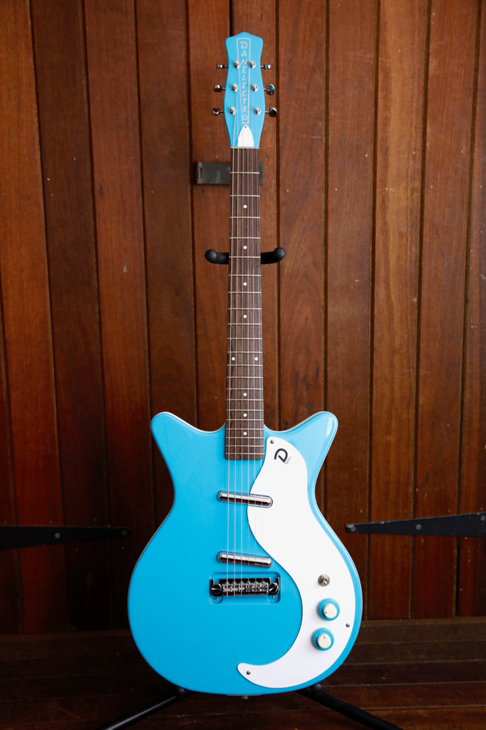 Danelectro '59M NOS+ Double Cut Baby Blue Electric Guitar