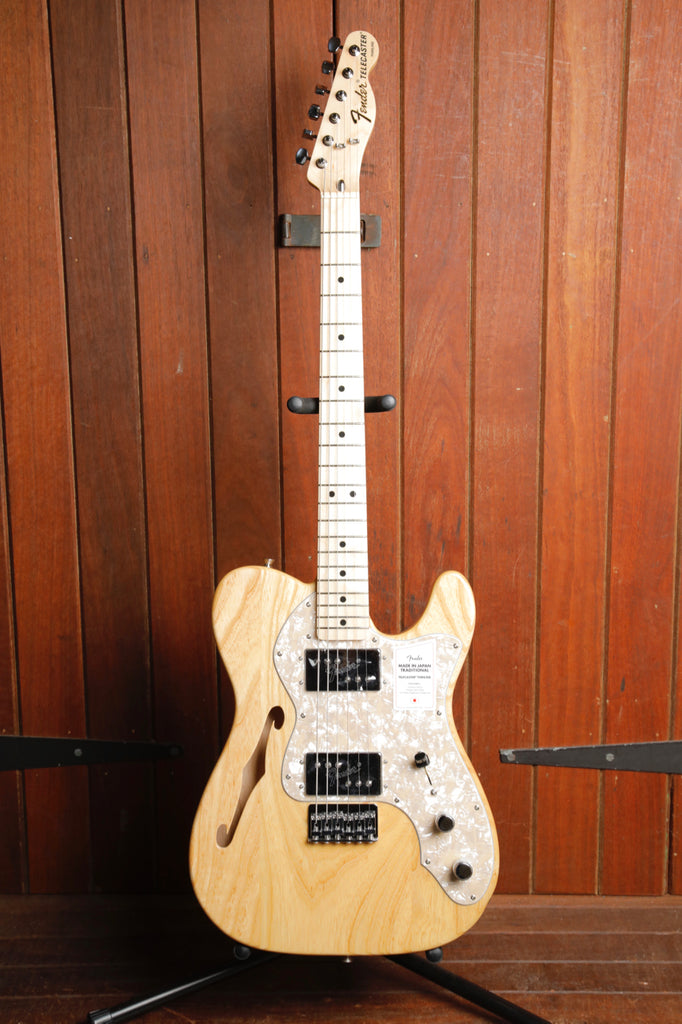 Fender Made In Japan Traditional '70s Telecaster Thinline Natural Electric Guitar Pre-Owned
