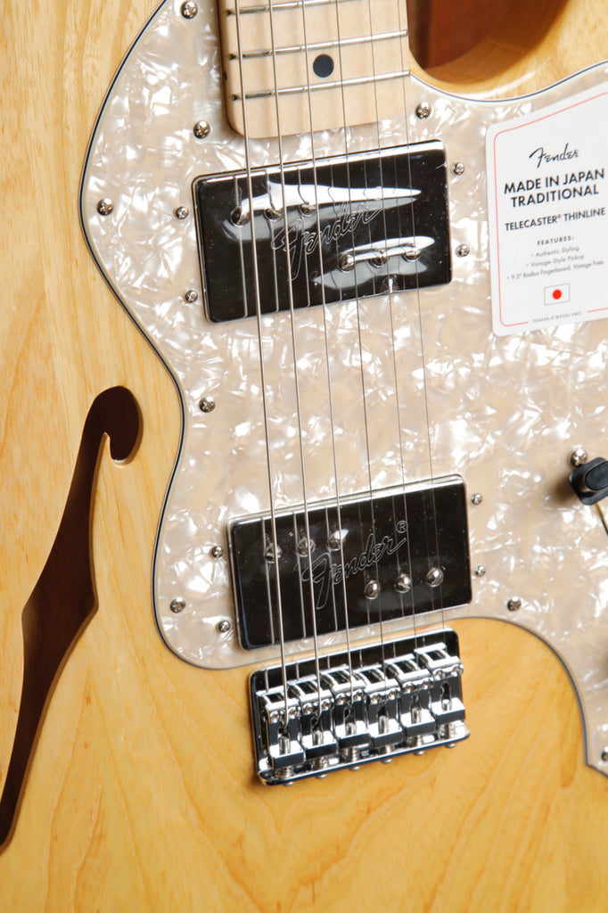 Fender Made In Japan Traditional '70s Telecaster Thinline Natural Electric Guitar Pre-Owned