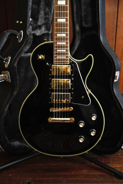 Epiphone Les Paul Custom Ebony 3-Pickup Electric Guitar 2008 Pre-Owned