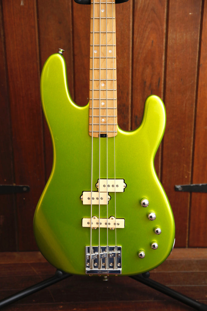 Charvel Pro-Mod San Dimas Bass PJ IV Lime Green Metallic 2021 Pre-Owned