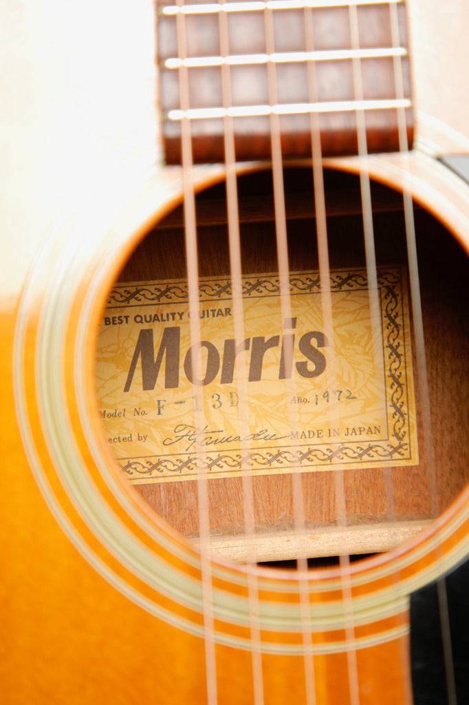 Morris F-13D Orchestra Model Acoustic Guitar Made In Japan 1972 Pre-Owned