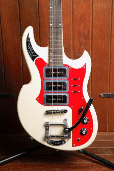 Eastwood "Sharkbite" Fyrbyrd Vintage White Electric Guitar