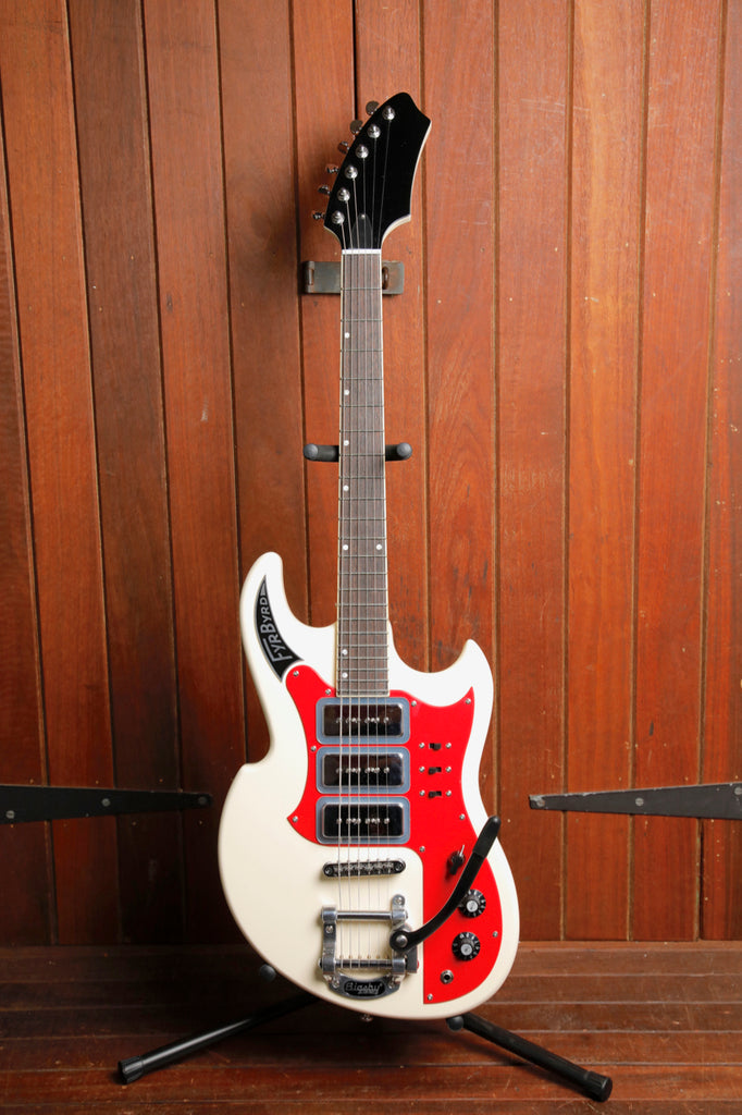 Eastwood "Sharkbite" Fyrbyrd Vintage White Electric Guitar