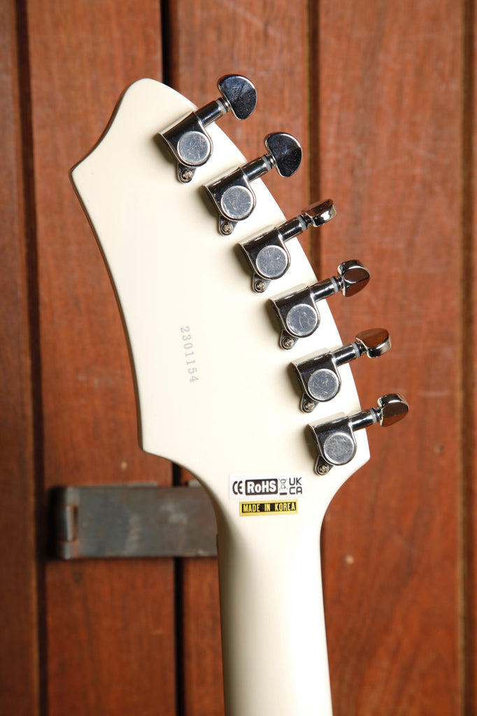 Eastwood "Sharkbite" Fyrbyrd Vintage White Electric Guitar