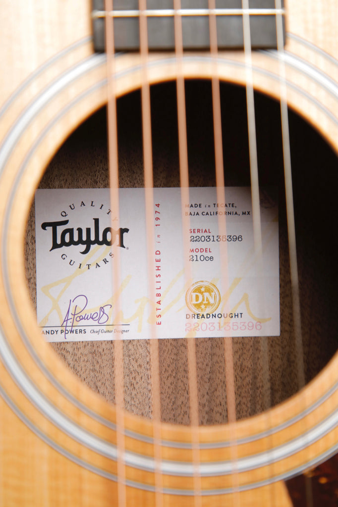 Taylor 210ce Dreadnought Acoustic-Electric Guitar