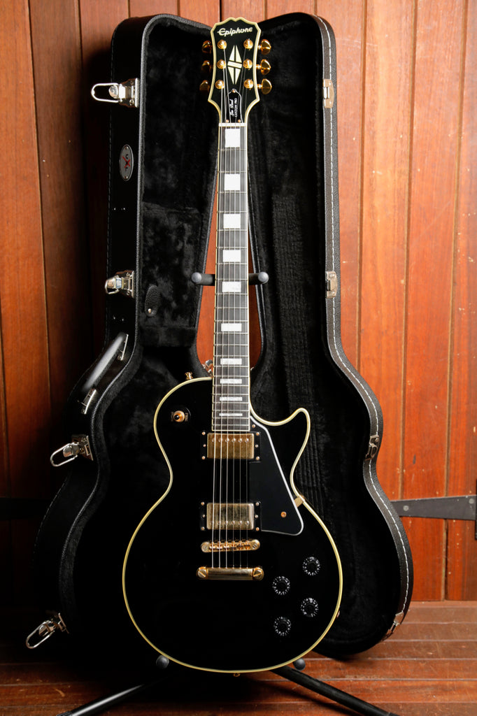 Epiphone Les Paul Custom Pro Ebony Electric Guitar 2018 Pre-Owned