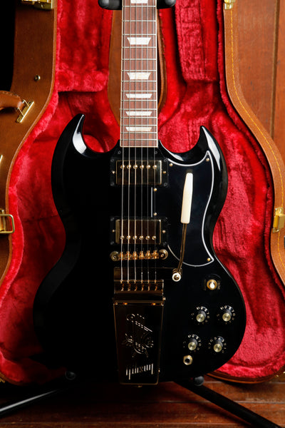 Gibson SG Standard '61 Maestro Limited Edition Ebony w/Gold Hardware
