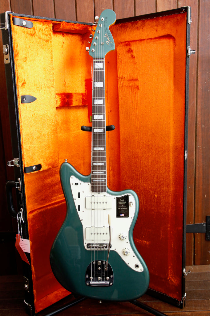 Fender American Vintage II 1966 Jazzmaster Sherwood Green Metallic Electric Guitar