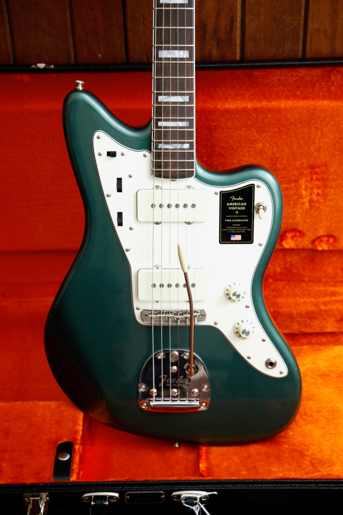 Fender American Vintage II 1966 Jazzmaster Sherwood Green Metallic Electric Guitar