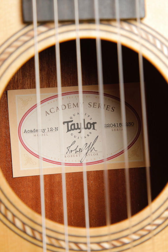 Taylor Academy 12-N Solid Top Nylon String Classical Guitar Pre-Owned