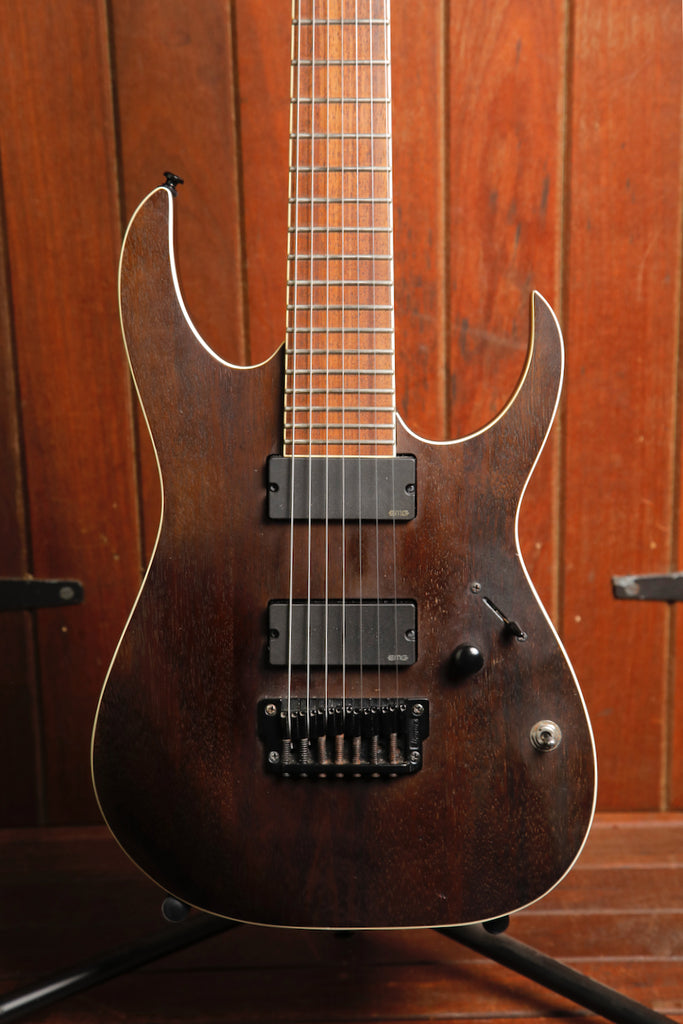 Ibanez RGIR27BFE Walnut Flat 7-String Electric Guitar Pre-Owned