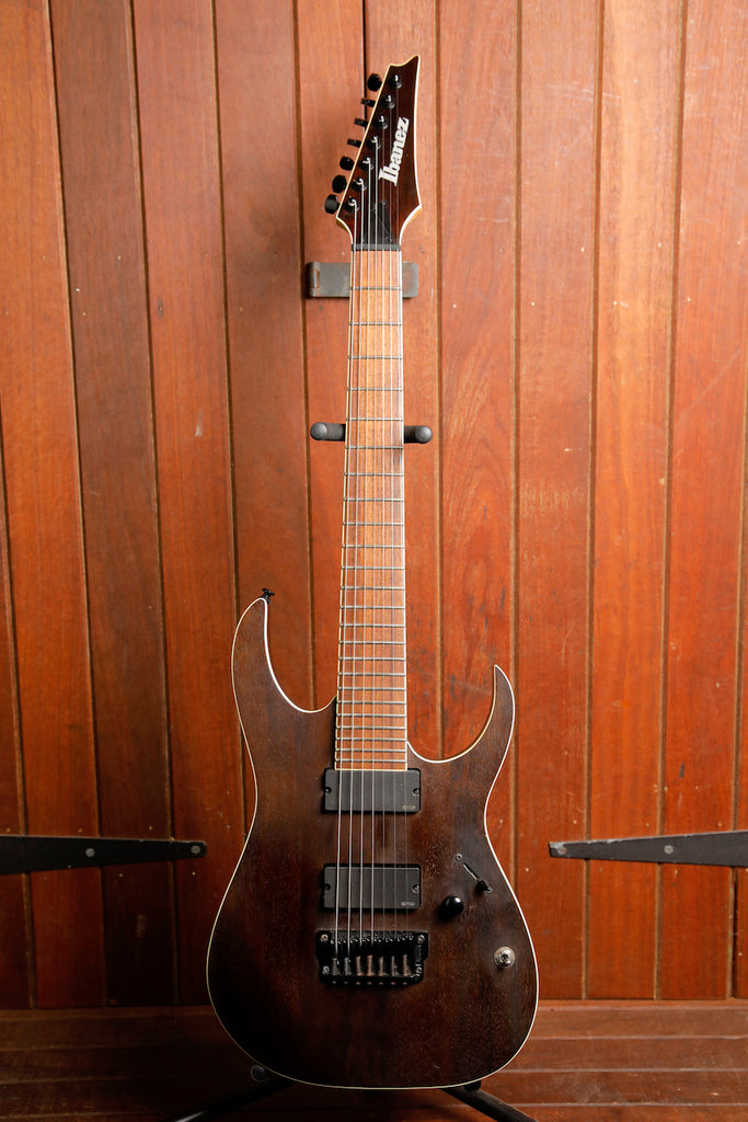 Ibanez RGIR27BFE Walnut Flat 7-String Electric Guitar Pre-Owned