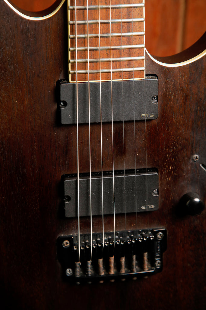Ibanez RGIR27BFE Walnut Flat 7-String Electric Guitar Pre-Owned