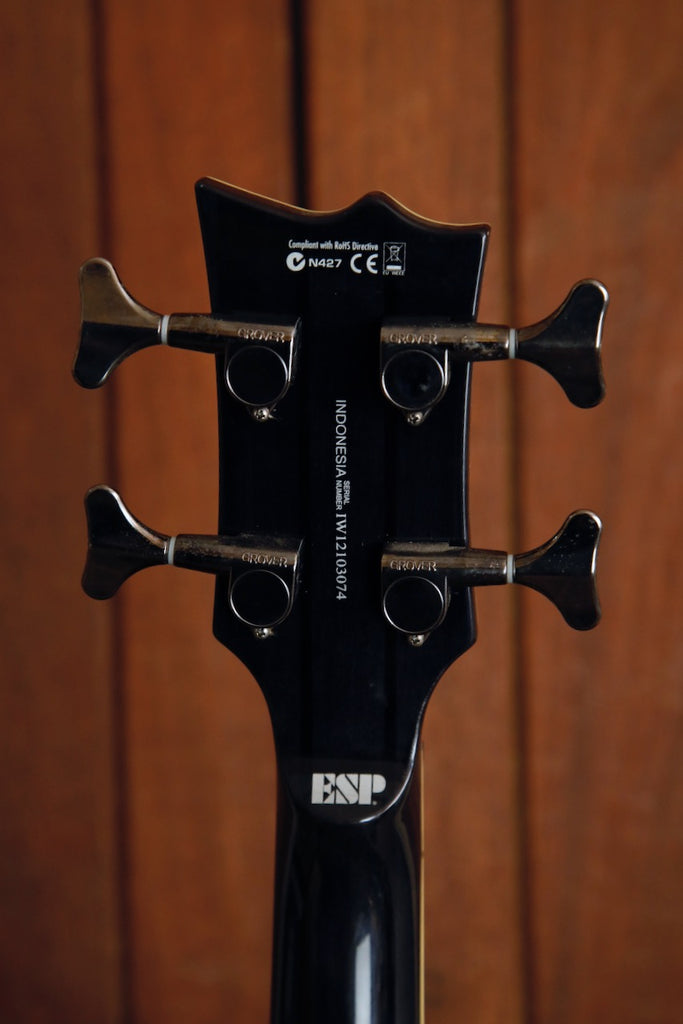 LTD EC-414FM Bass Guitar Transparent Black Pre-Owned