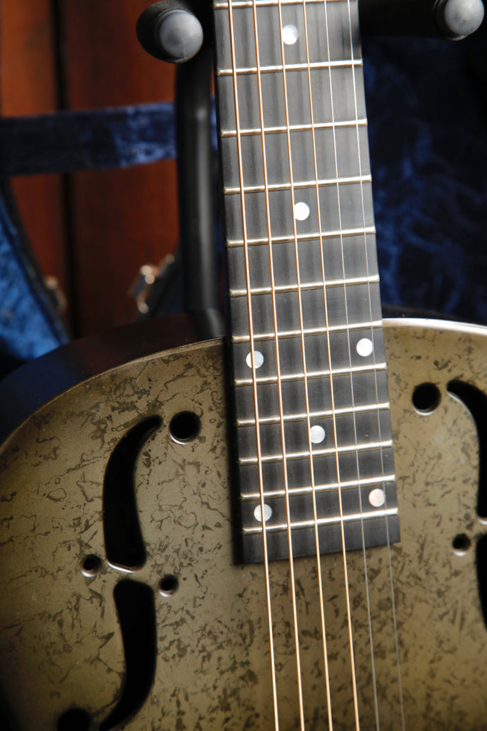 National NRP Black Rust Reso-Phonic Resonator Guitar 2010 Pre-Owned
