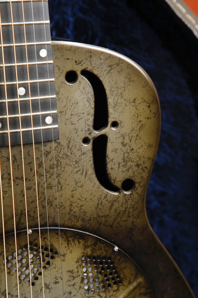National NRP Black Rust Reso-Phonic Resonator Guitar 2010 Pre-Owned