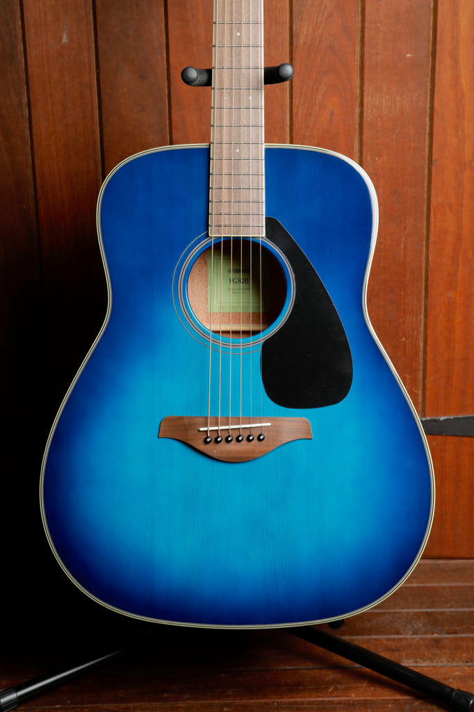 Yamaha FG820 Dreadnought Sunset Blue Acoustic Guitar