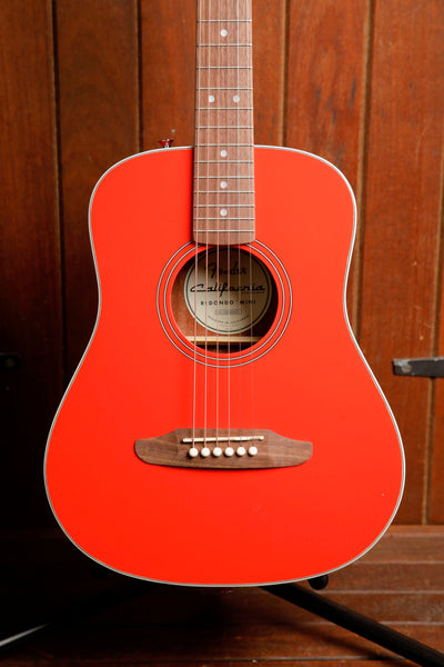 Fender California Redondo Mini Fiesta Red Acoustic Guitar