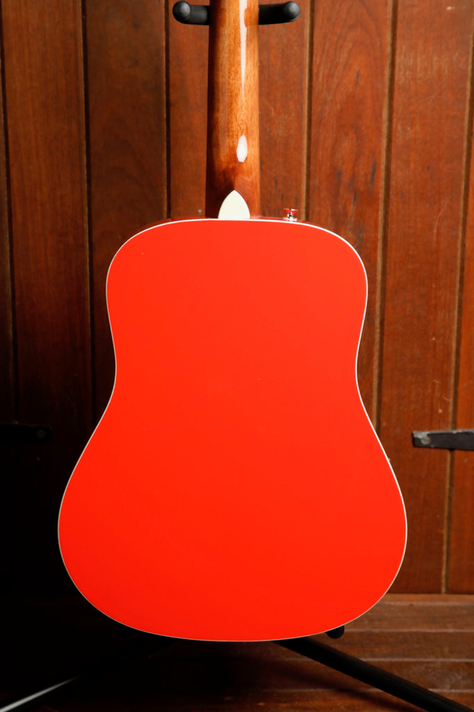 Fender California Redondo Mini Fiesta Red Acoustic Guitar