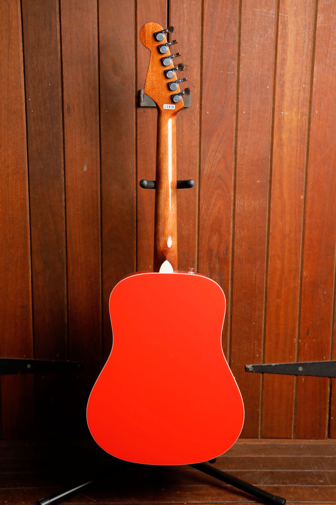 Fender California Redondo Mini Fiesta Red Acoustic Guitar
