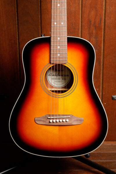 Fender California Redondo Mini 3-Colour Sunburst Acoustic Guitar