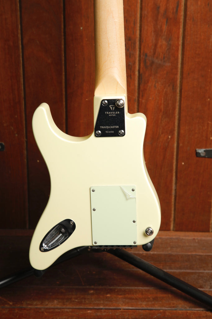 Traveler Guitar Travelcaster Deluxe Olympic White Electric Guitar Pre-Owned
