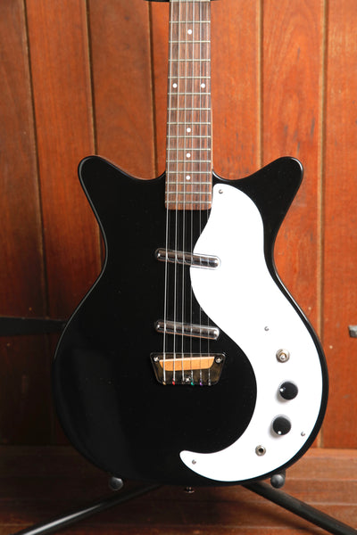 Danelectro Stock '59 Double Cut Black Electric Guitar B-Stock