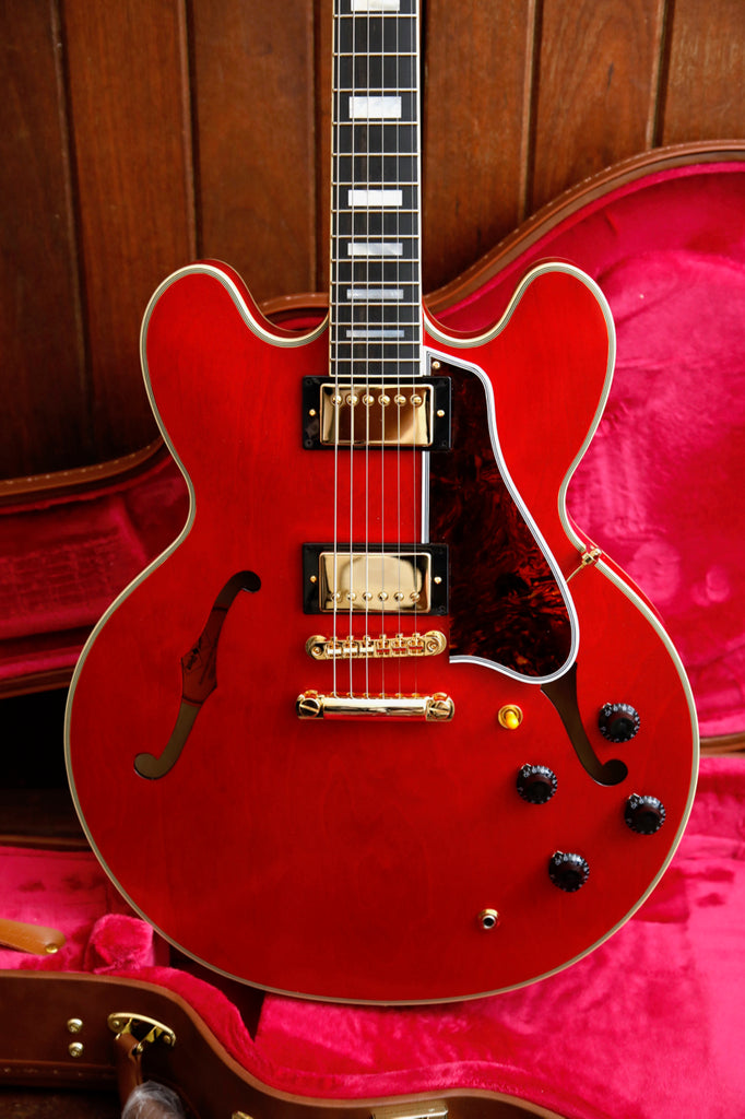 Epiphone Inspired by Gibson Custom 1959 ES-355 Cherry Red Electric Guitar & Hardcase