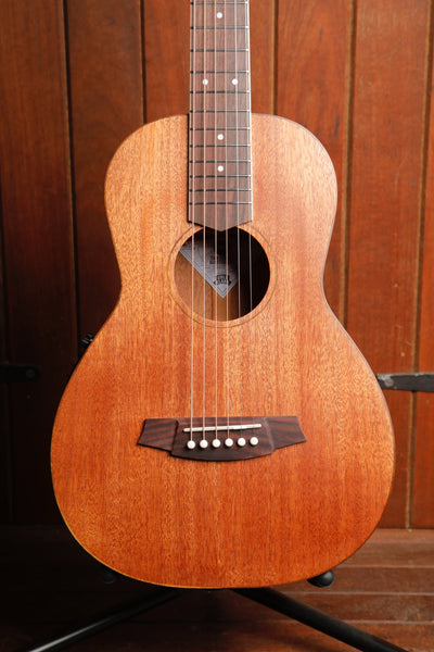 Cole Clark SPM1E-MMAH Mahogany Studio Parlour Mini Acoustic-Electric Guitar
