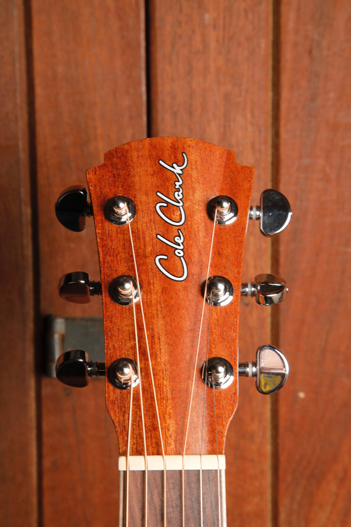 Cole Clark SPM1E-MMAH Mahogany Studio Parlour Mini Acoustic-Electric Guitar