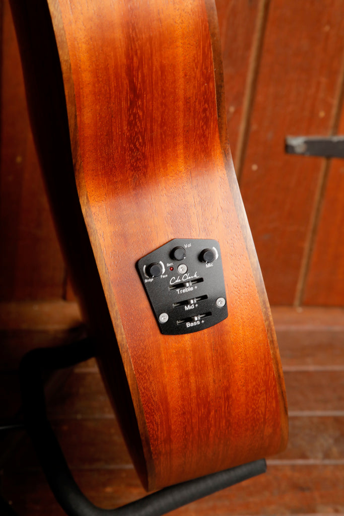 Cole Clark SPM1E-MMAH Mahogany Studio Parlour Mini Acoustic-Electric Guitar