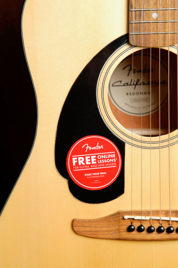 Fender California Standard Redondo Left-Handed Natural Acoustic Guitar
