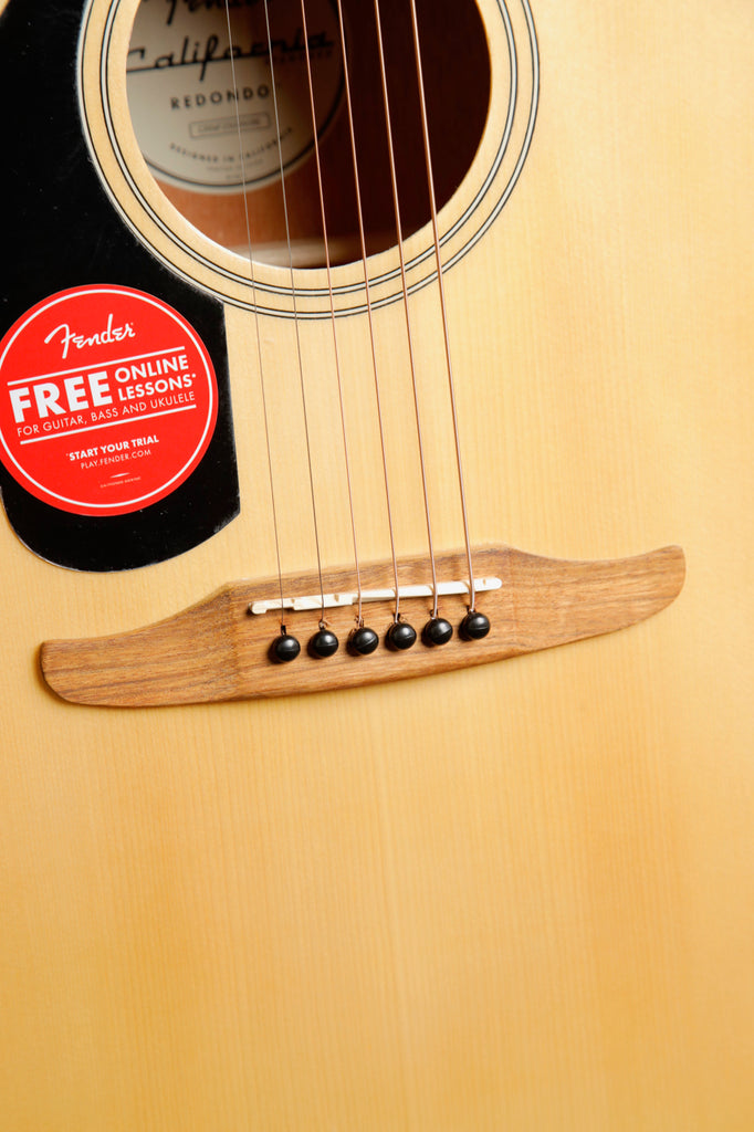 Fender California Standard Redondo Left-Handed Natural Acoustic Guitar