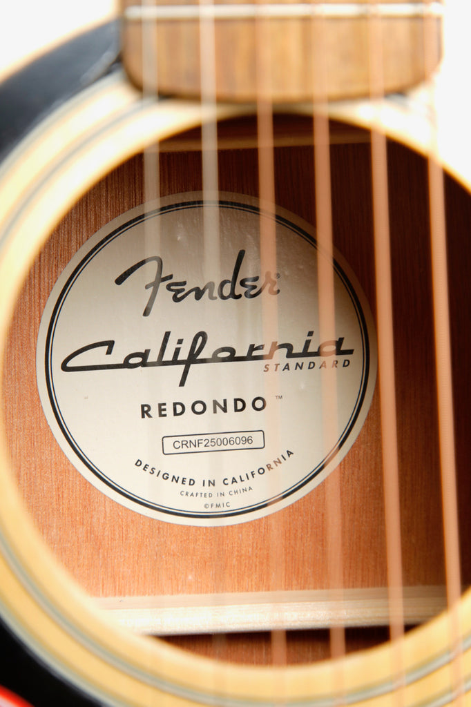Fender California Standard Redondo Left-Handed Natural Acoustic Guitar
